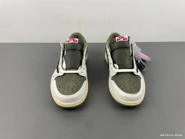 Rep X MEDIUM OLIVE TRAVIS AIR OG SCOTT JORDAN 1 DM7866-200 LOW 0525